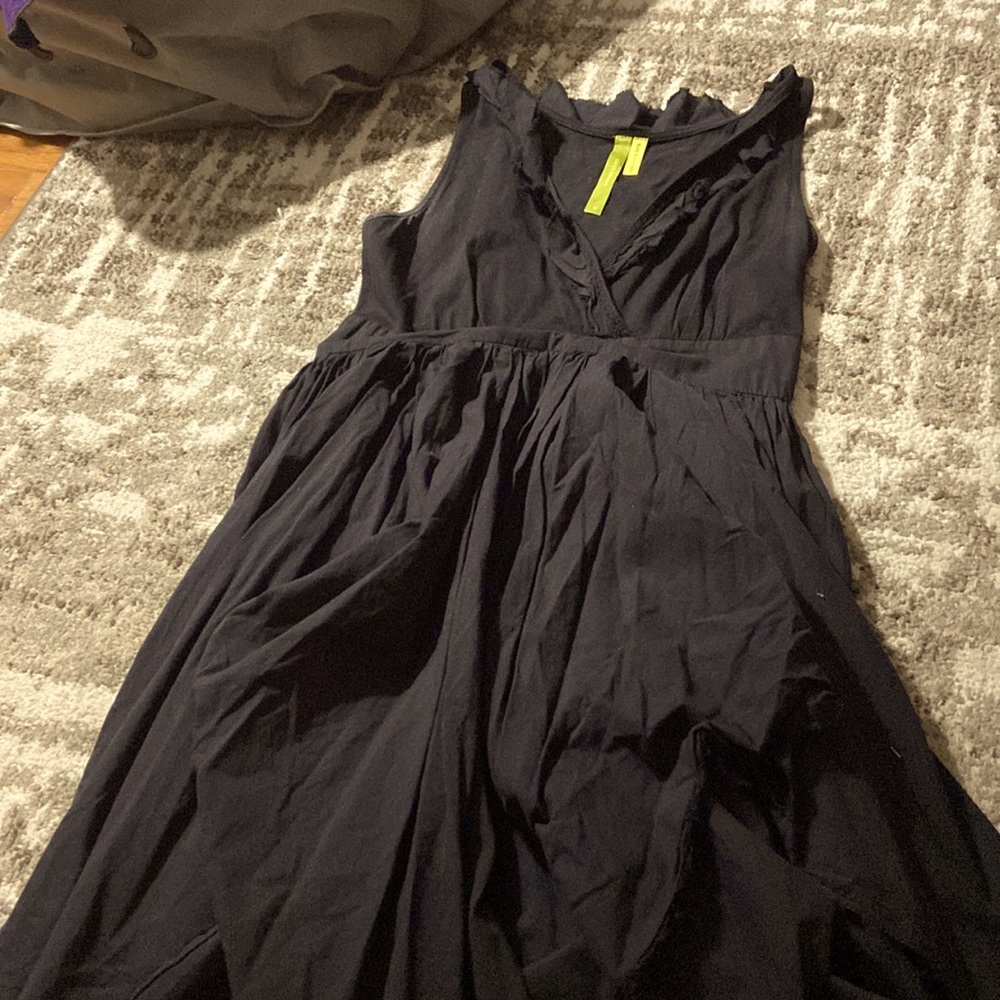 Black layered green dragon dress size m